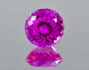 14 x 14 MM Flawless 15.95 Ct Natural Royal Pink Ceylon Sapphire Master Cut Loose Gemstone GIT Certified Heart Touching Ring Making Gemstone