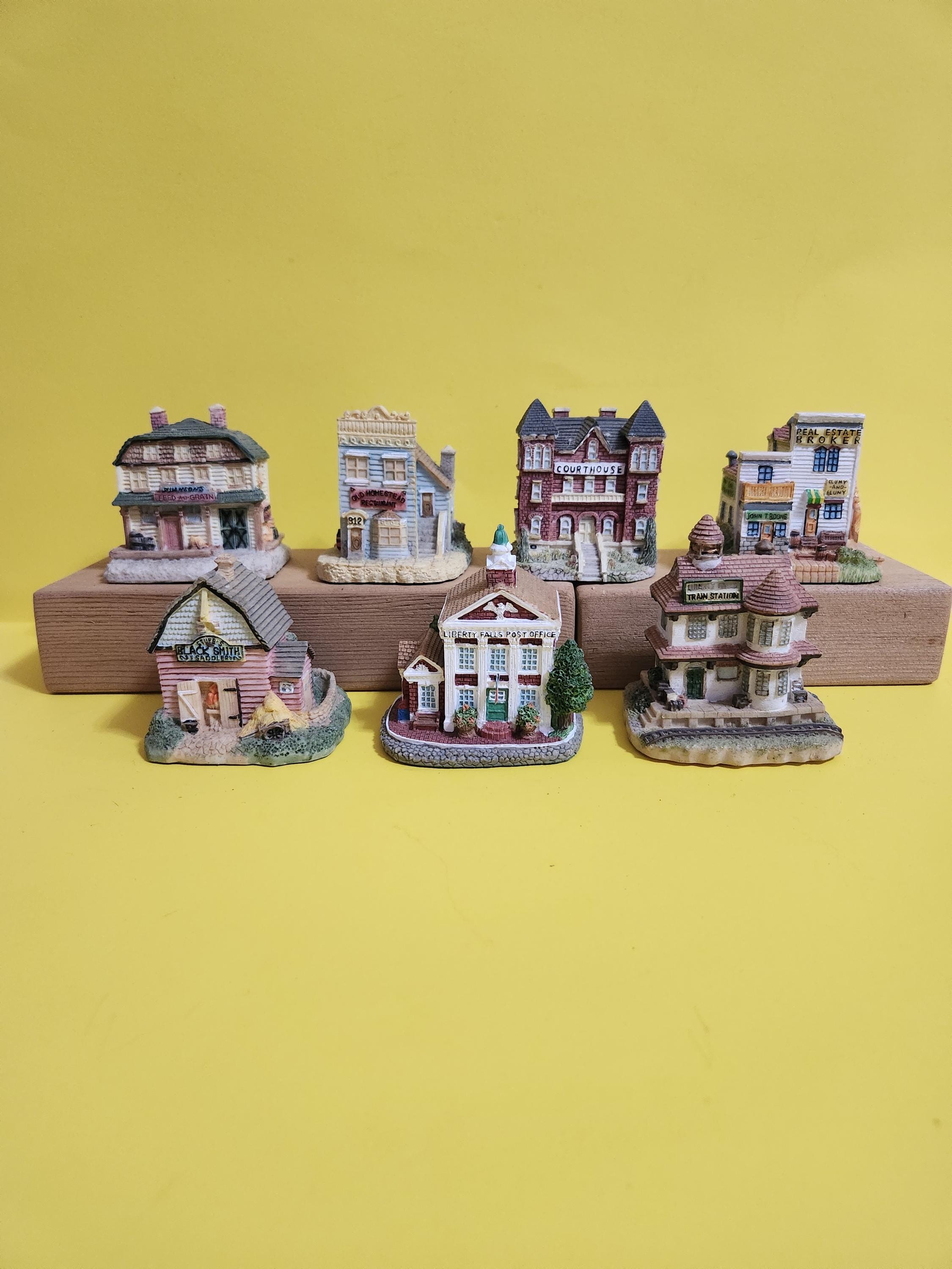 極美品】LIBERTY FALLS COLLECTION ミニチュア建物セット il_1080xN