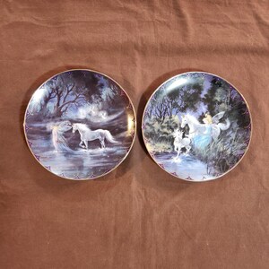 ROCKIN' CREW UNICORN 1988 プレート Various the Bradford Exchange Porcelain Unicorn Plates by Mimi