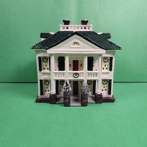 Departamento 56 El pueblo de nieve original, estilo colonial sureño, 1991