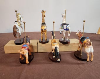 Complete Franklin Mint Treasury of the Carousel Art W/coa's, 1988