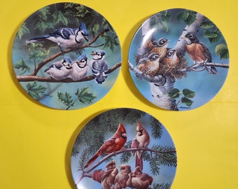 Various Bird Plates by Artist Joe Thornbrugh, Signed, 1990's  **Free Shipping**