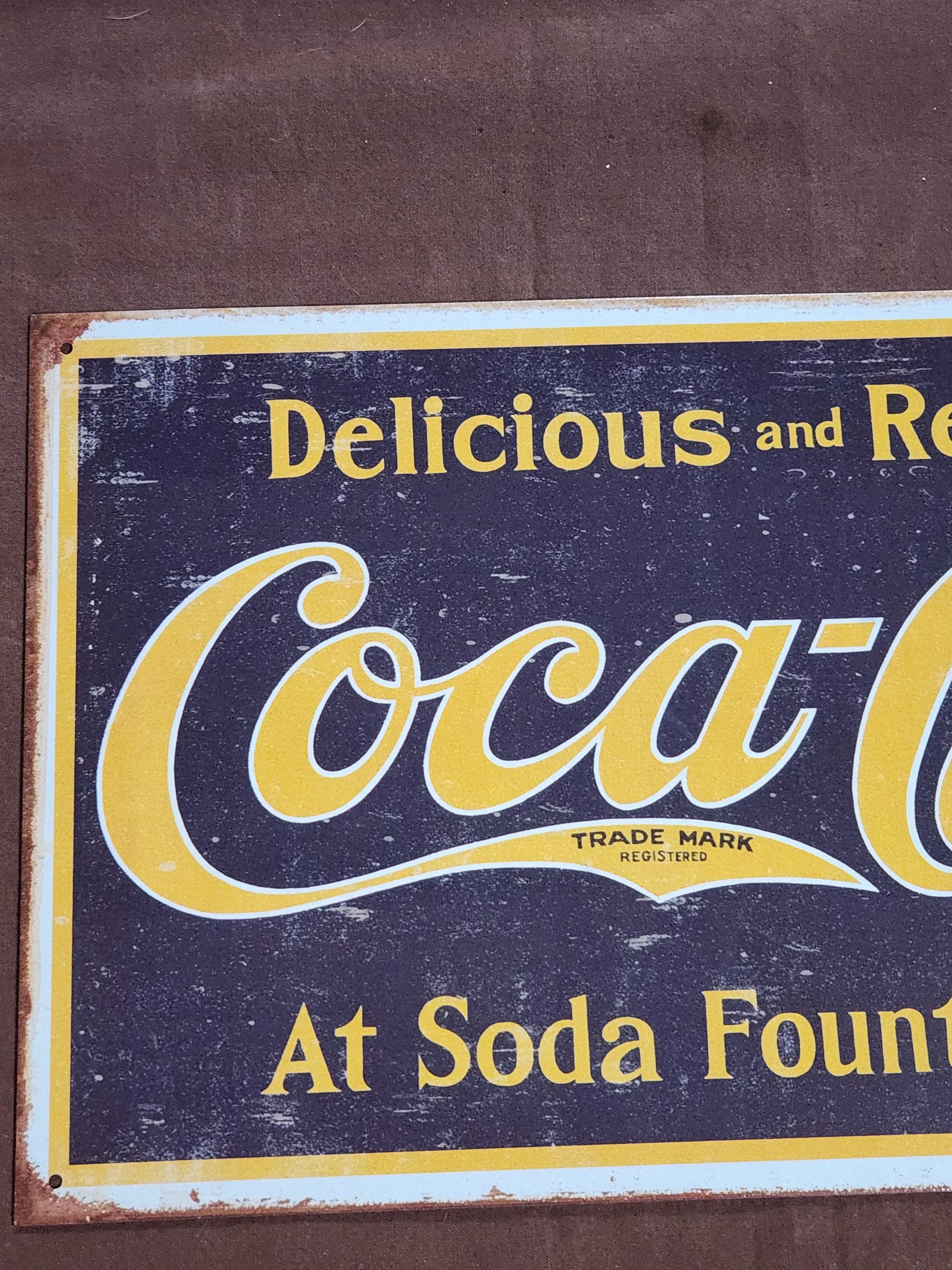 Various Rectangle Delicious and Refreshing Coca-cola Metal/tin
