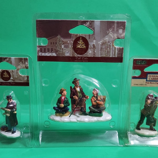 Lemax Christmas Village Figurines 52035 Streetside Trio Set Of 3 In
