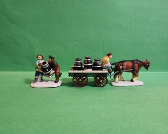 Set of 2 Department 56 A New Potbellied Stove For Christmas Village Figurines