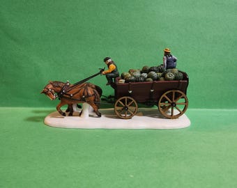 Department 56 Horse-Drawn Squash Cart Bachman's 110th Anniversary Figurine