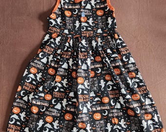 Girls Dress Halloween Themed (Size 8)