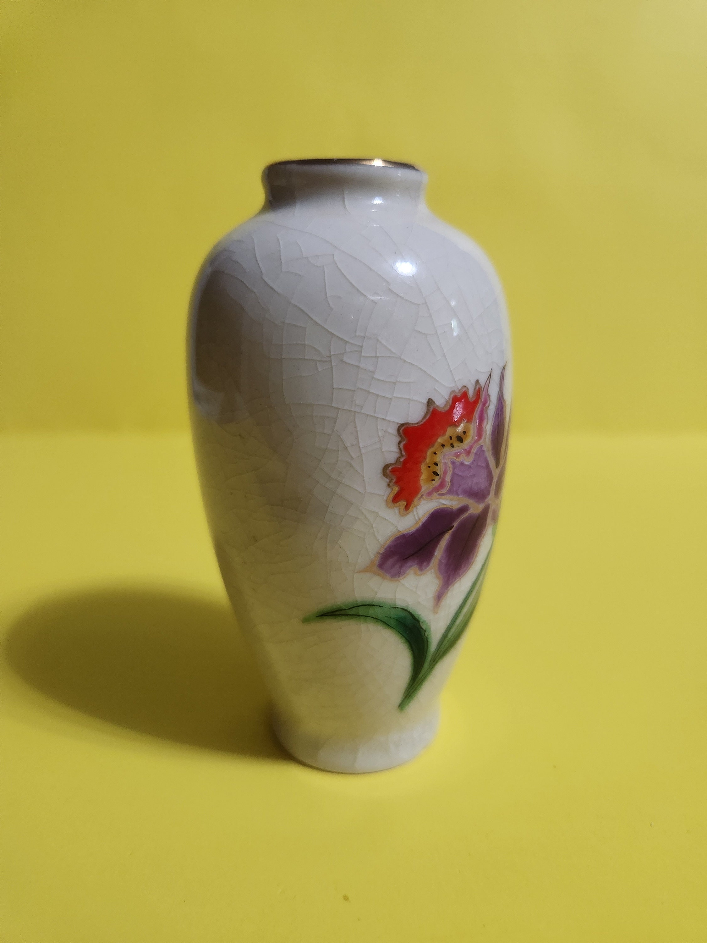 Ceramic/porcelain Homco Mini Bud Vase Featuring a Daffodil Etsy