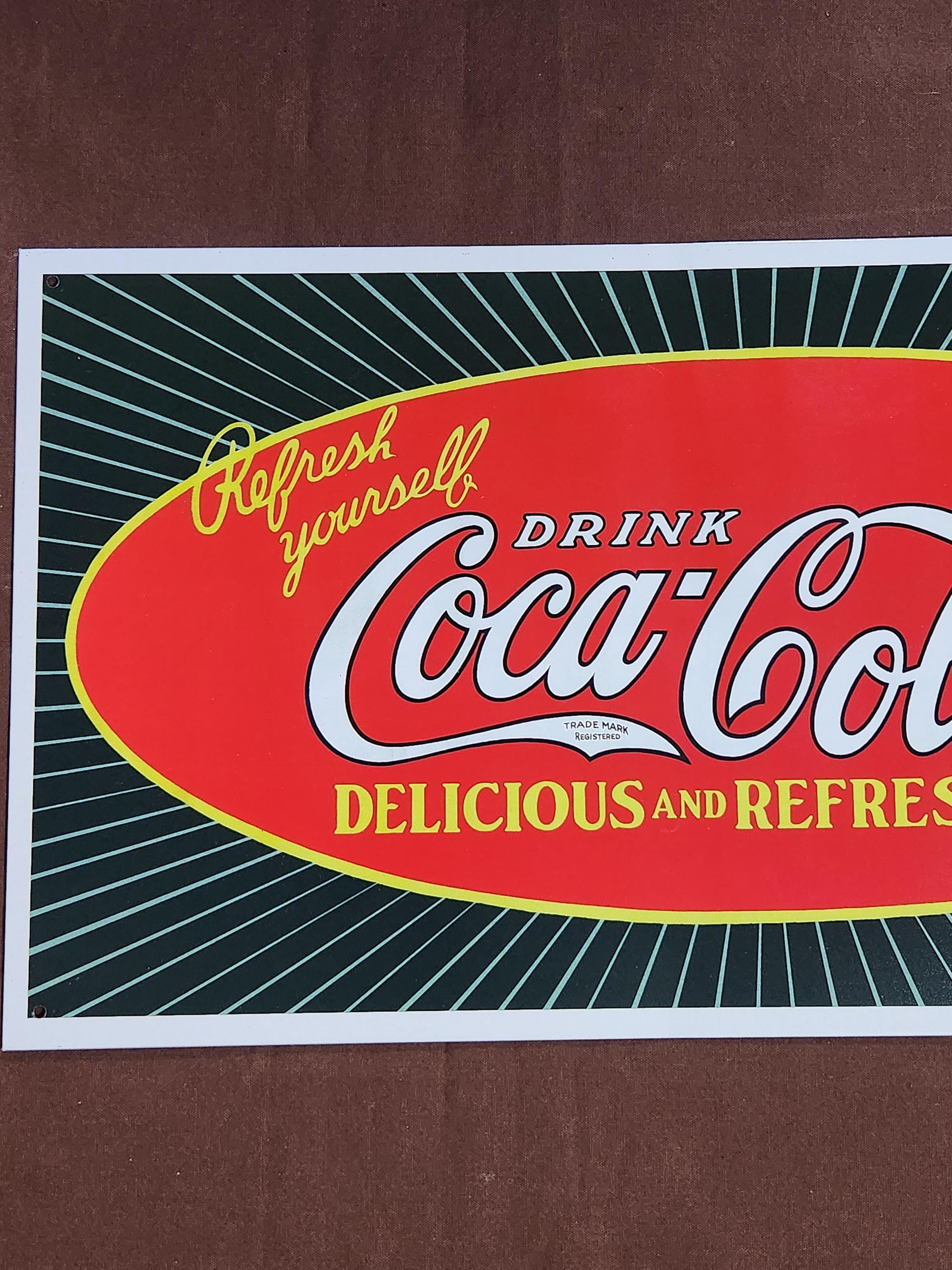 Various Rectangle Drink Coca-cola Replica Metal/porcelain Signs
