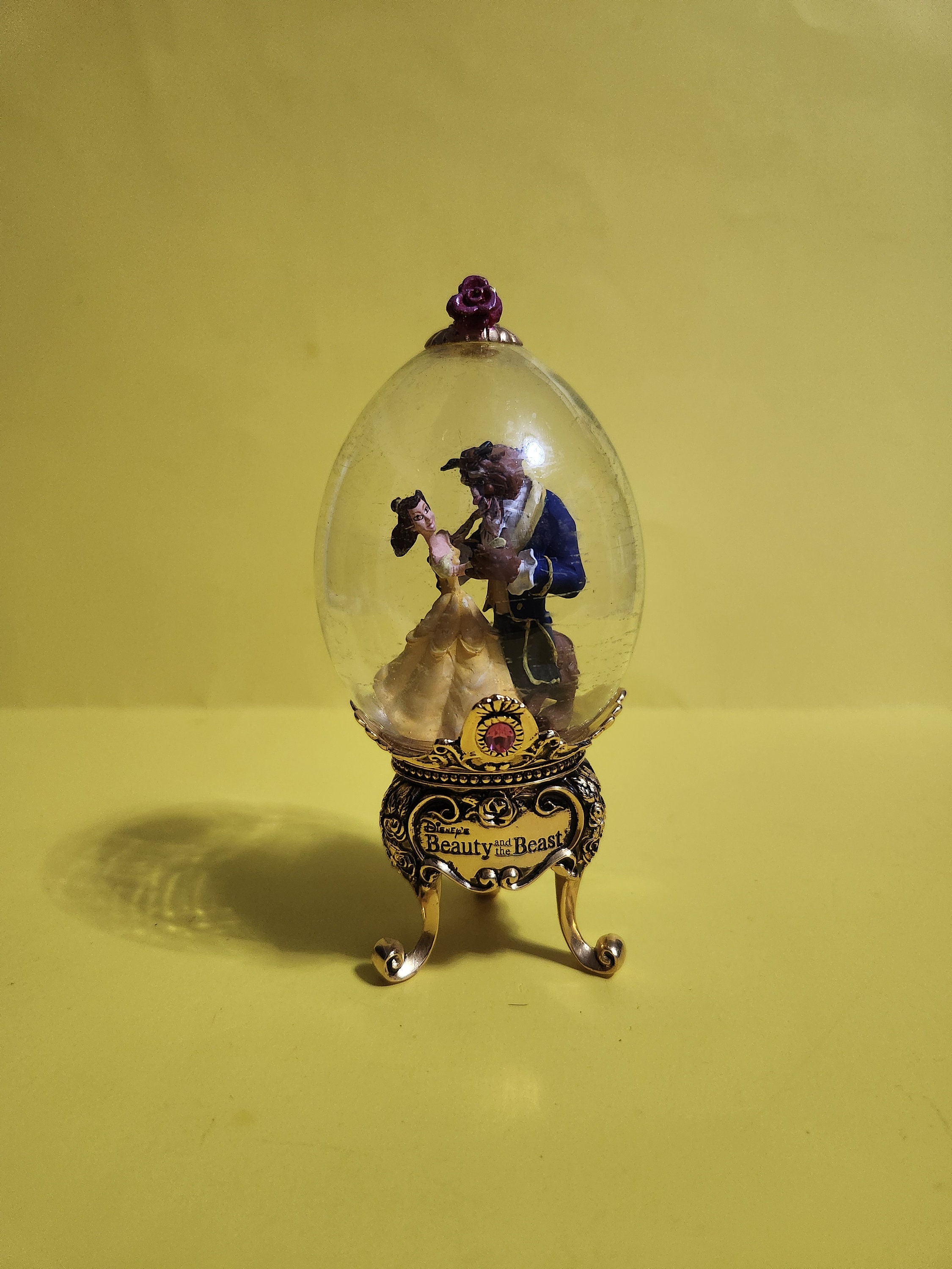 Franklin Mint Disney's Beauty and the Beast Faberge Egg With