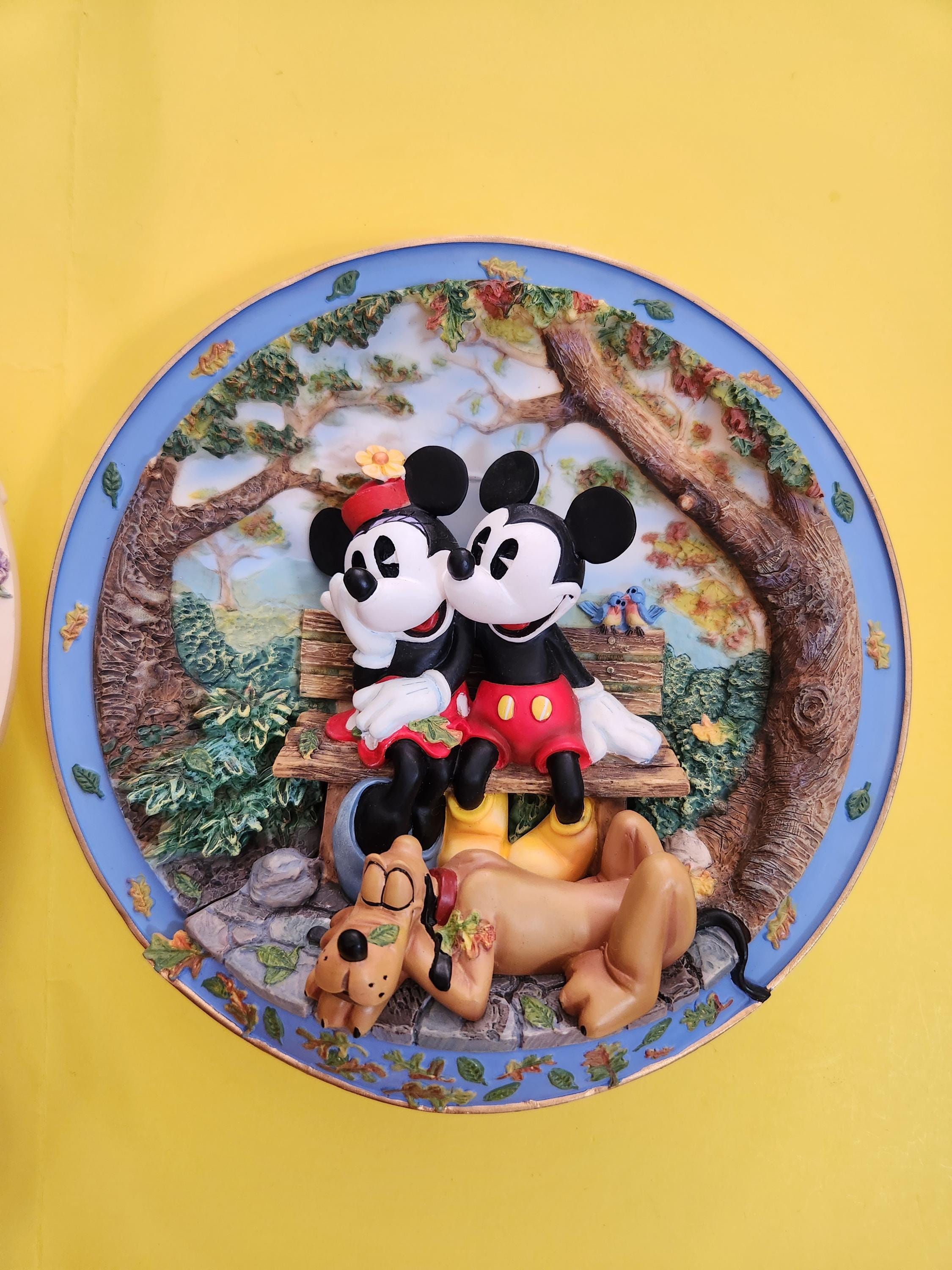 Various 3D Disney Plates From the Bradford Exchange Including