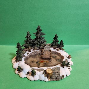Department 56 Village Pine Point Pond  **Free Shipping**