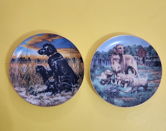 Varias placas clásicas de perros deportivos de Bob Christie, The Hamilton Collection, 1989, numeradas. **Envío gratuito**