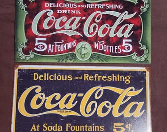 Various Rectangle Delicious and Refreshing Coca-cola Metal/tin