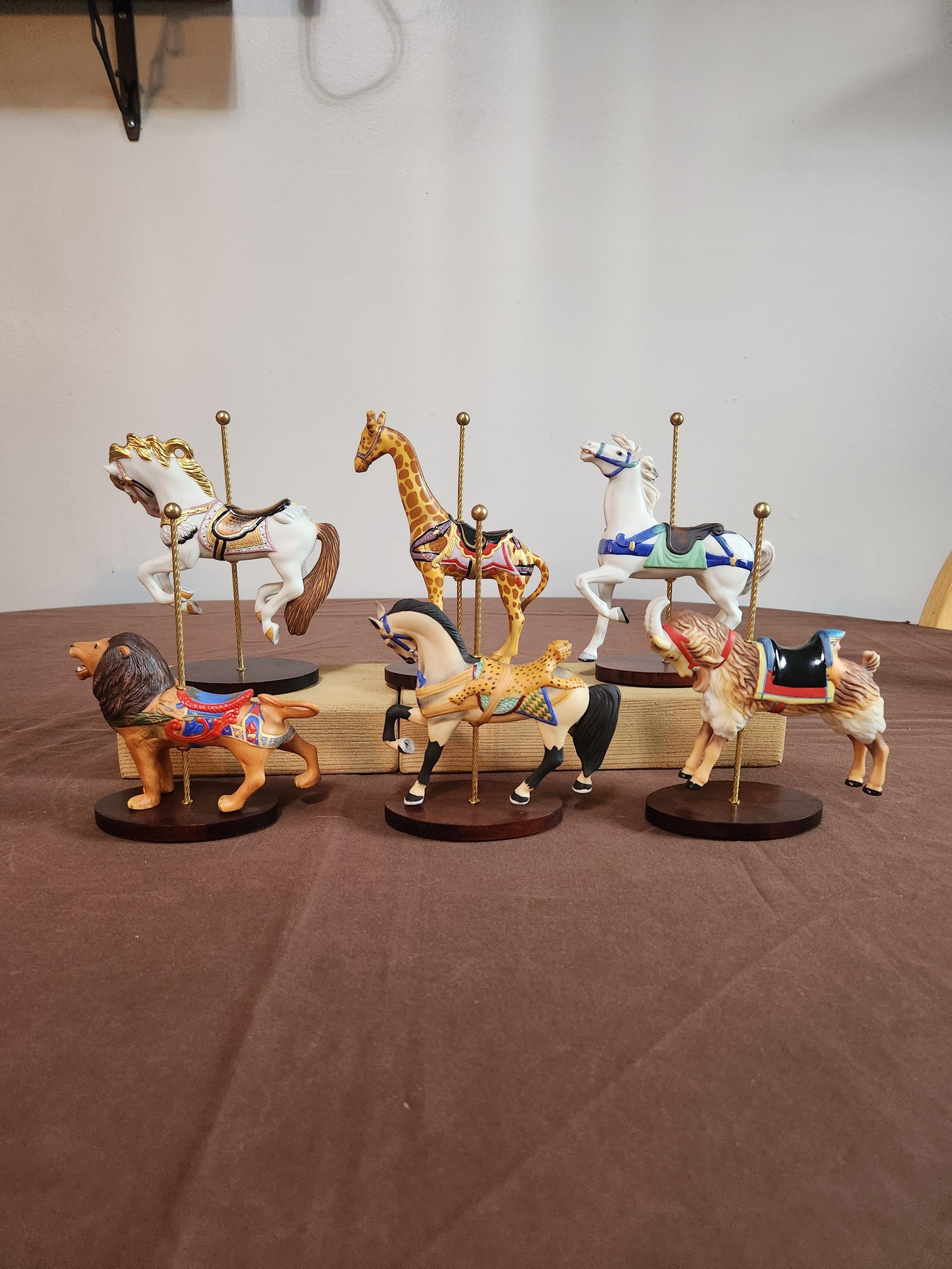 Complete Franklin Mint Treasury of the Carousel Art W/coa's, 1988