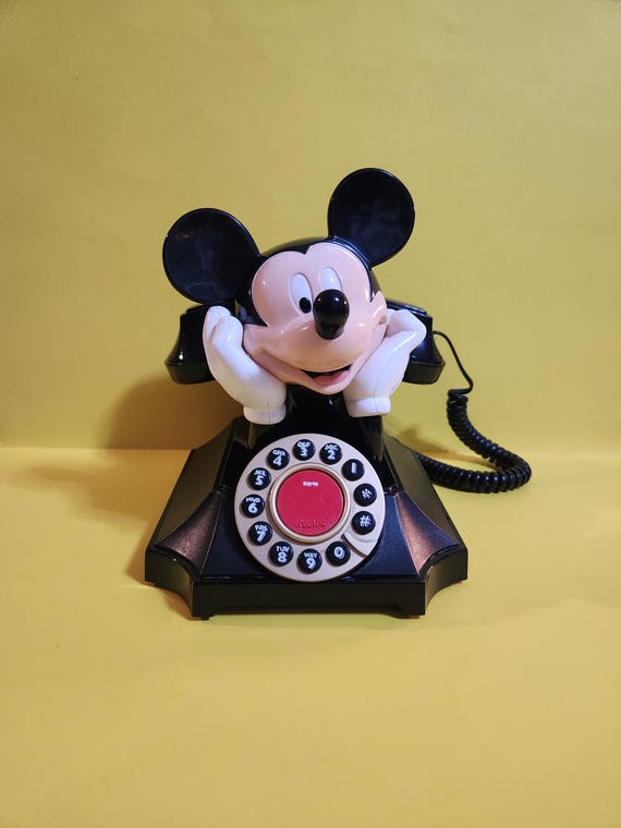 Disney Mickey Mouse Landline Desk Phone by Telemania Segan
