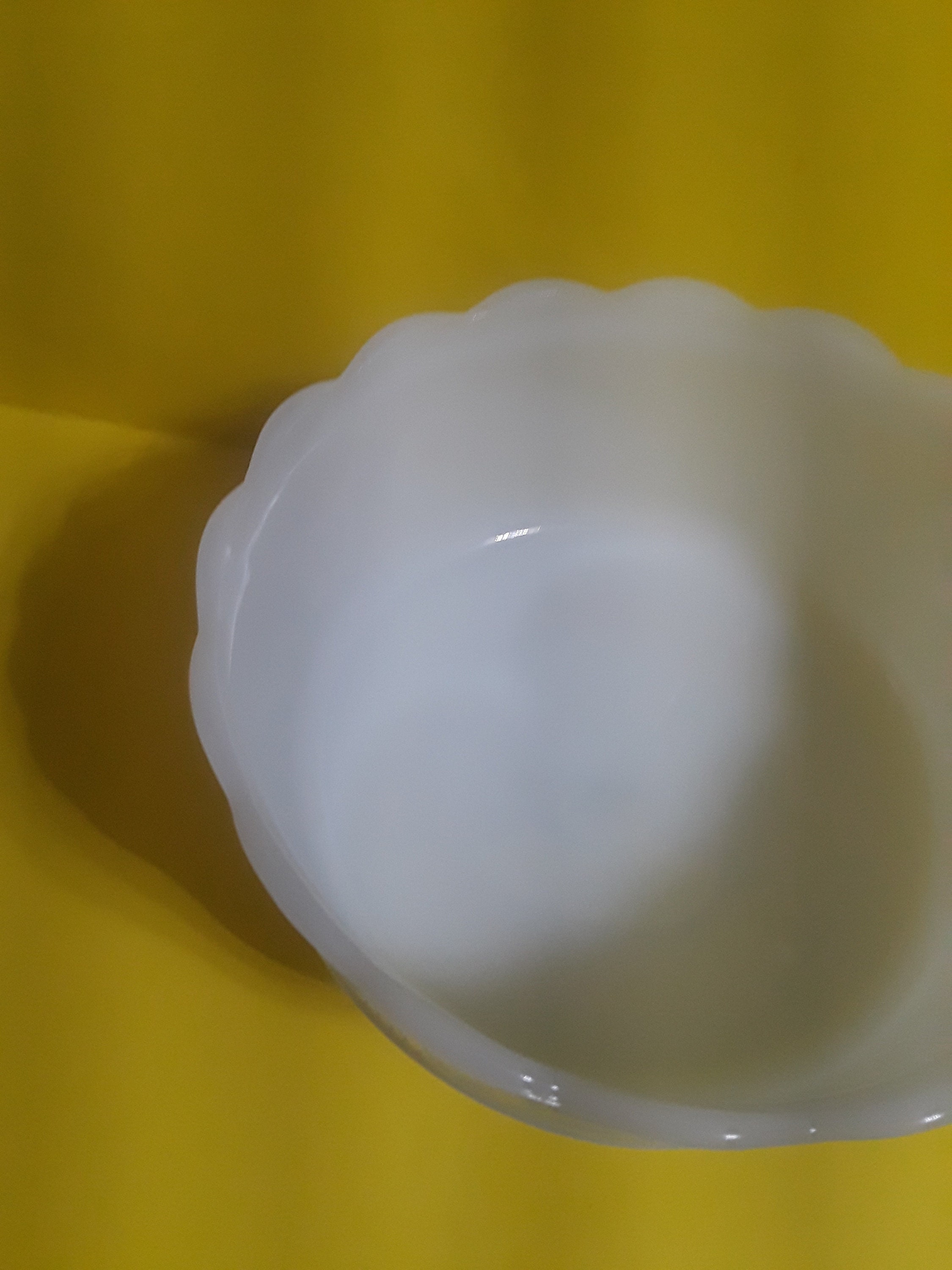 E.O. Brody Co, M6000, Milk Glass Pedestal Bowl, Made in U.S.A free