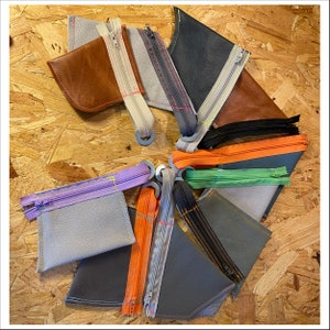 Bolsa de monedas de cuero / Cartera de cuero / Monedero de monedas de cuero / Unisex / Hecho a mano