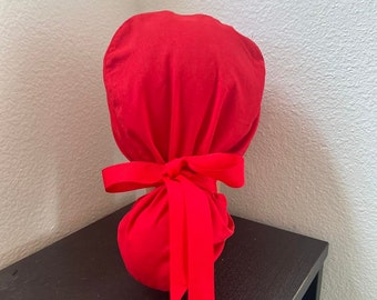 Solid Colors Ponytail Scrub Hats Surgical caps
