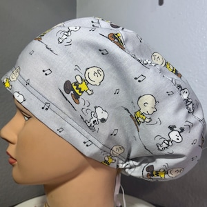 Dancing Cartoon Snoopy Euro Surgical Scrub Cap