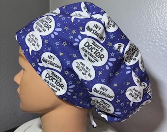 Doctor Anesthesia Euro Unisex Surgical Scrub Cap