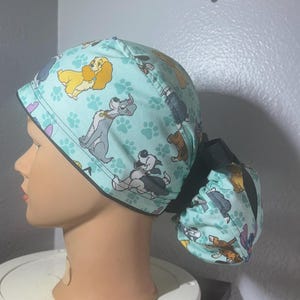 Dogs Ponytail Scrub Surgical Cap Disney