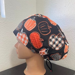 Pumpkins Euro Surgical Scrub Cap