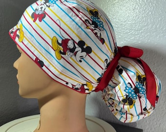 Ponytail Surgical Scrub cap