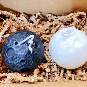 Moon Candle Set of 2 | Soy Candle | Decorative Candle Set | Decorative Art | Holiday Gift Box |Thanksgiving Gift Box | Christmas Gift Box
