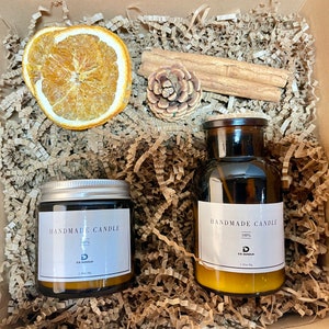 Brown Glasses Bottle Candle Gift Box | Thanksgiving Gift Box | Holiday Gift Box | Perfect Gift Box for Her/Him
