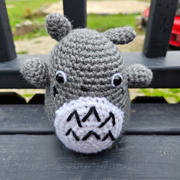 handmade crochet Totoro from My Neighbor Totoro