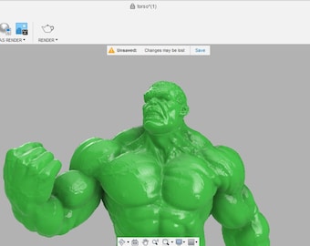 3D Hulk Body Naked Hulk - STL Files For 3D Print