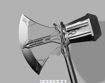 Stormbreaker Thor Axe - STL File For 3D Printer