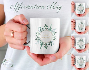 Mug d’affirmation. Mug en céramique. Café, thé, boisson. Cadeau pour femme. TEXTE PERSONNALISÉ