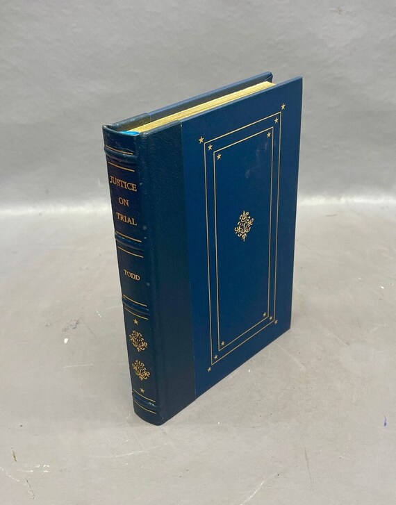 Notable Trials Library Justice on Trial by A.L. Todd. One third Leather Book. Etsy