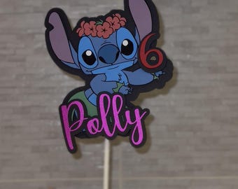 personalised stitch cake topper