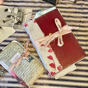 Handmade Junk Journal. Altered Notebooks.  Special Gifts.