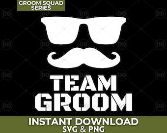 Team Bräutigam SVG: Junggesellenabschied Design (Digitaler Download)