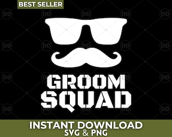 Bräutigam Squad SVG PNG: Junggesellenabschied Shirt Design (Digitaler Download)