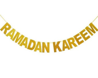 Ramadan Kareem Garland Gold