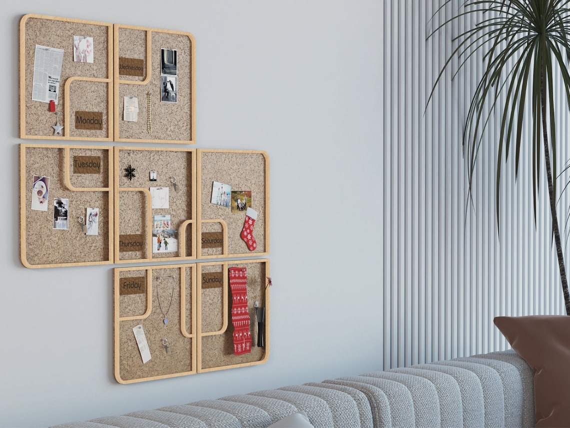 Personalized Large Pin Board Unique Cork Board Cork Wall Etsy