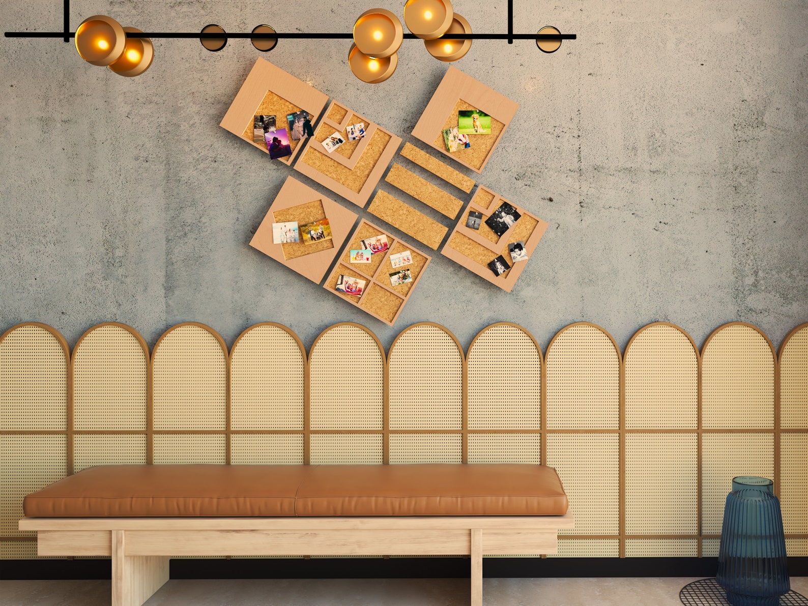 Cork Notice Board Message Board Wall Organizer Office Etsy