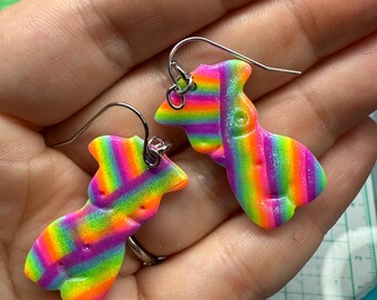 Sexy Babygirl Rainbow Boudoir Blacklight Dangles! Handmade by me!