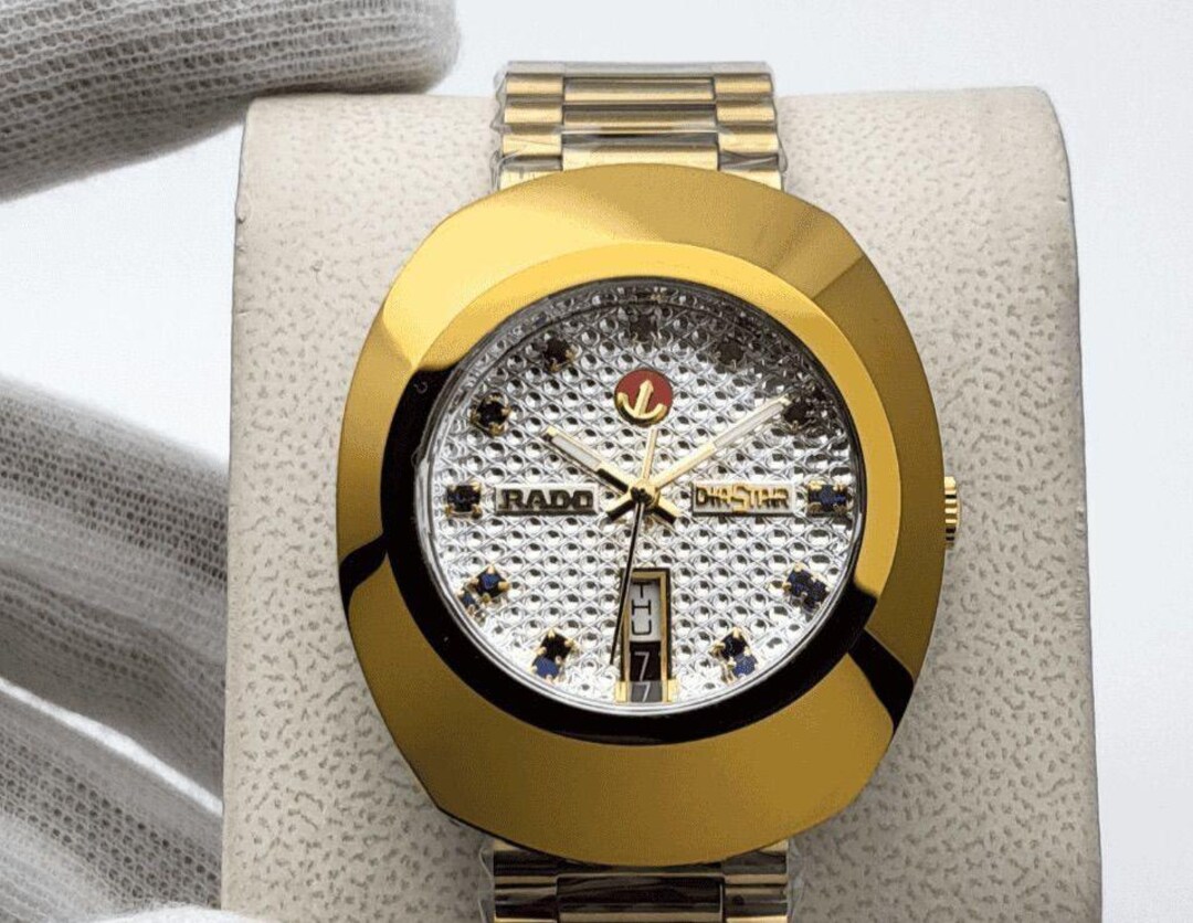 Vintage Pre-owned Rado Diastar Automatic Watch Gold Blue Stone - Etsy