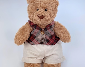Bartholomew bear clothes, Vintage Teddy Bear Vest , Jellycat bartholomew bear, unique vest for bear, gift for kids