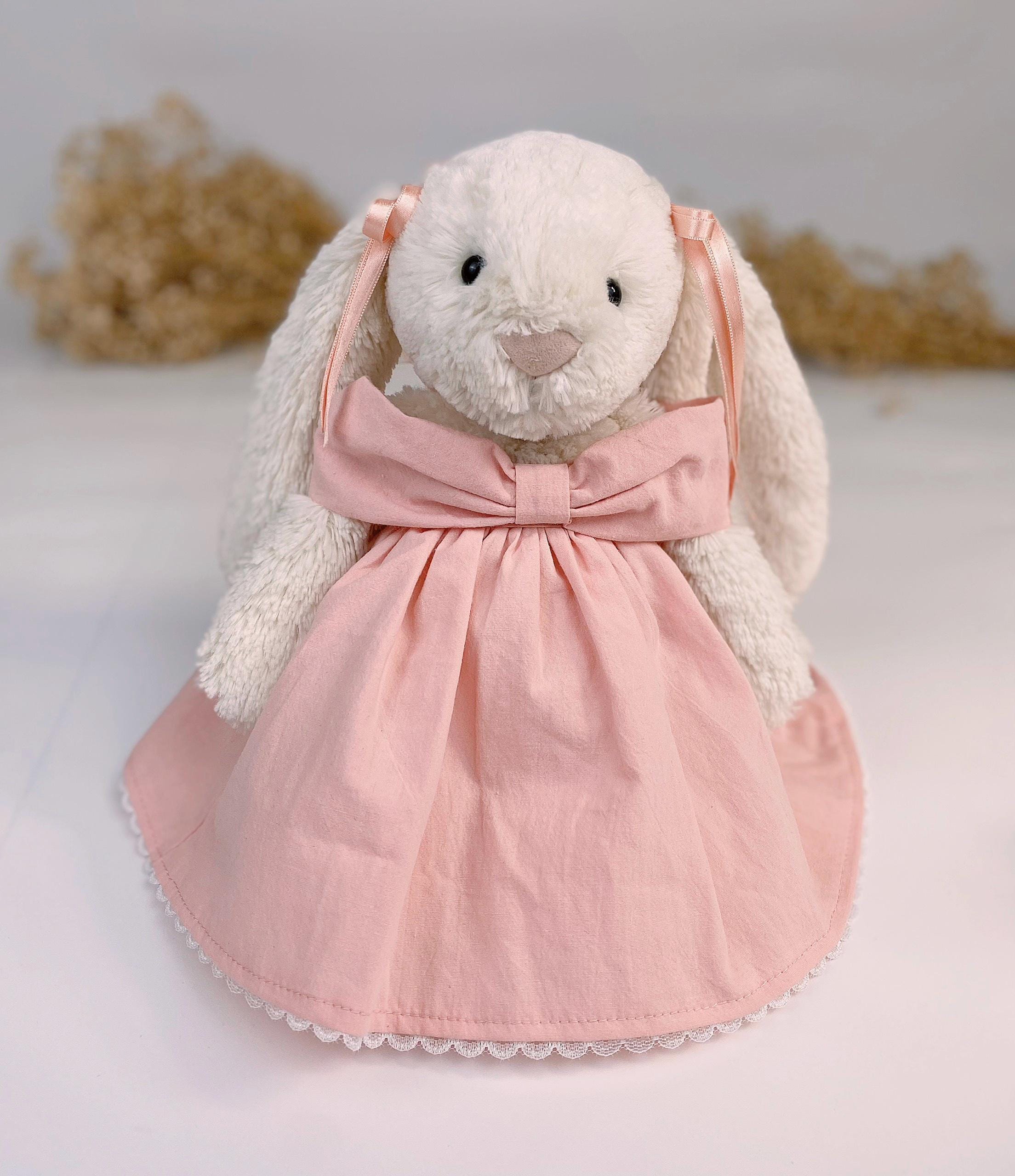 open lace back dress Little Organic Plush Bunny