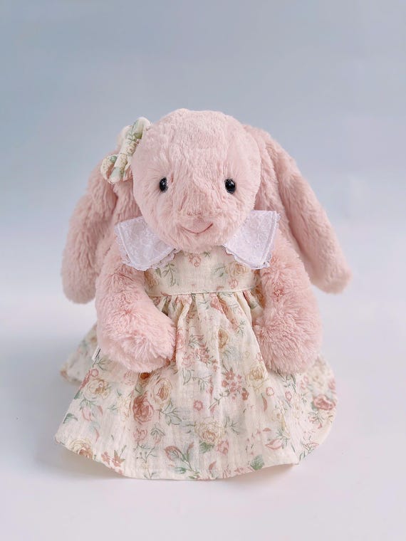 open lace back dress Manhattan Toy Little Friends Bunny