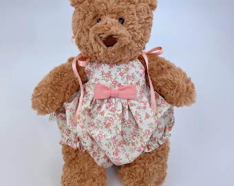 Floral Romper for Bartholomew Jellycat - Specially Tailored for Bears Medium/Large/Huge, Unique Gift for Kids or Newborn Room Decor