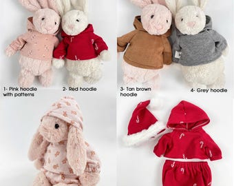 SUPER OFERTA Conjunto de sudadera con capucha para el conejito, regalo que hace a tu conejito más especial, Conjuntos para muñecos de conejito, regalo de regreso a clases