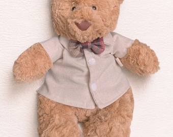 Bartholomew bear clothes, Cute Shirt & Bow Tie, Jellycat bartholomew bear, special gift for children on the occasion of back to school.